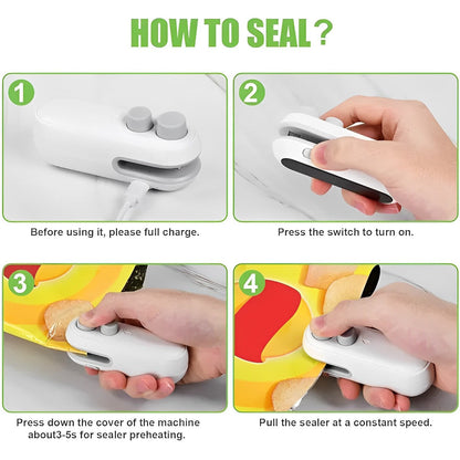 Portable 2-in-1 Sealer & Cutter