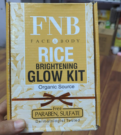 Fnb-whitening Rice Extract Bright & Glow Kit