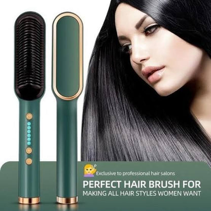 2-in-1 Hair Styling Comb Straightener Hair Brush